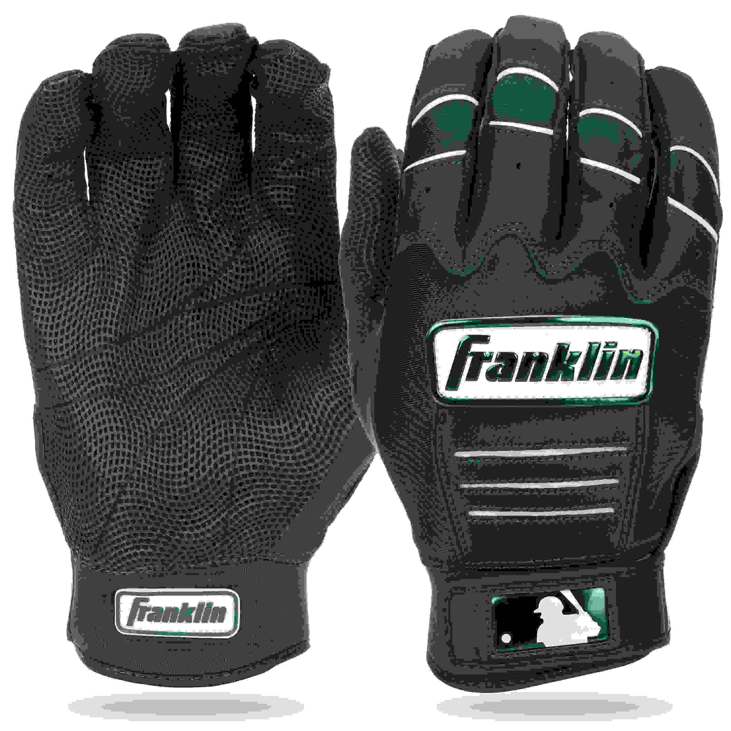 Franklin Sports CFX Pro Hi-Lite Youth Forest Green Batting Gloves